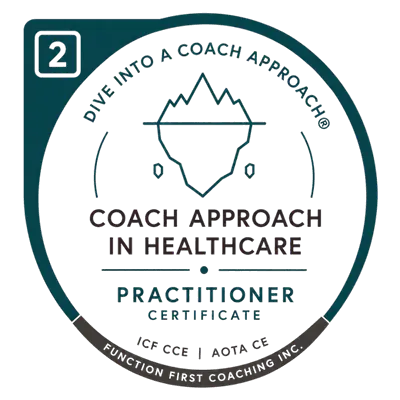 Dive Into a Coach Approach® Level 2 Coach Approach in Healthcare Practitioner Certificate badge
